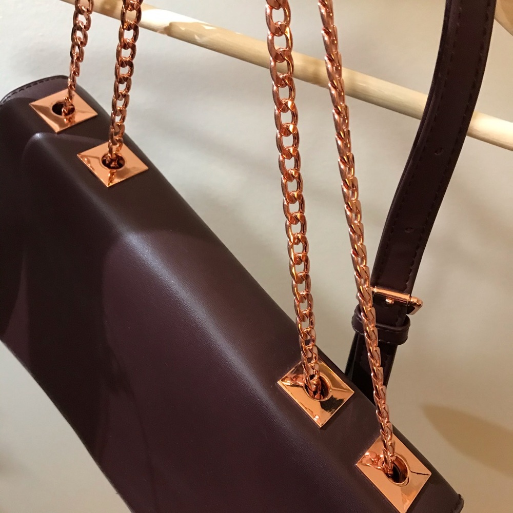 Plum and Rose Gold Purse (LIKE NEW)